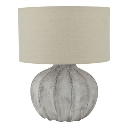 Darcy Antique White Flute Table Lamp