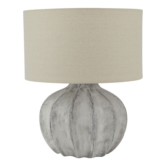 Darcy Antique White Flute Table Lamp