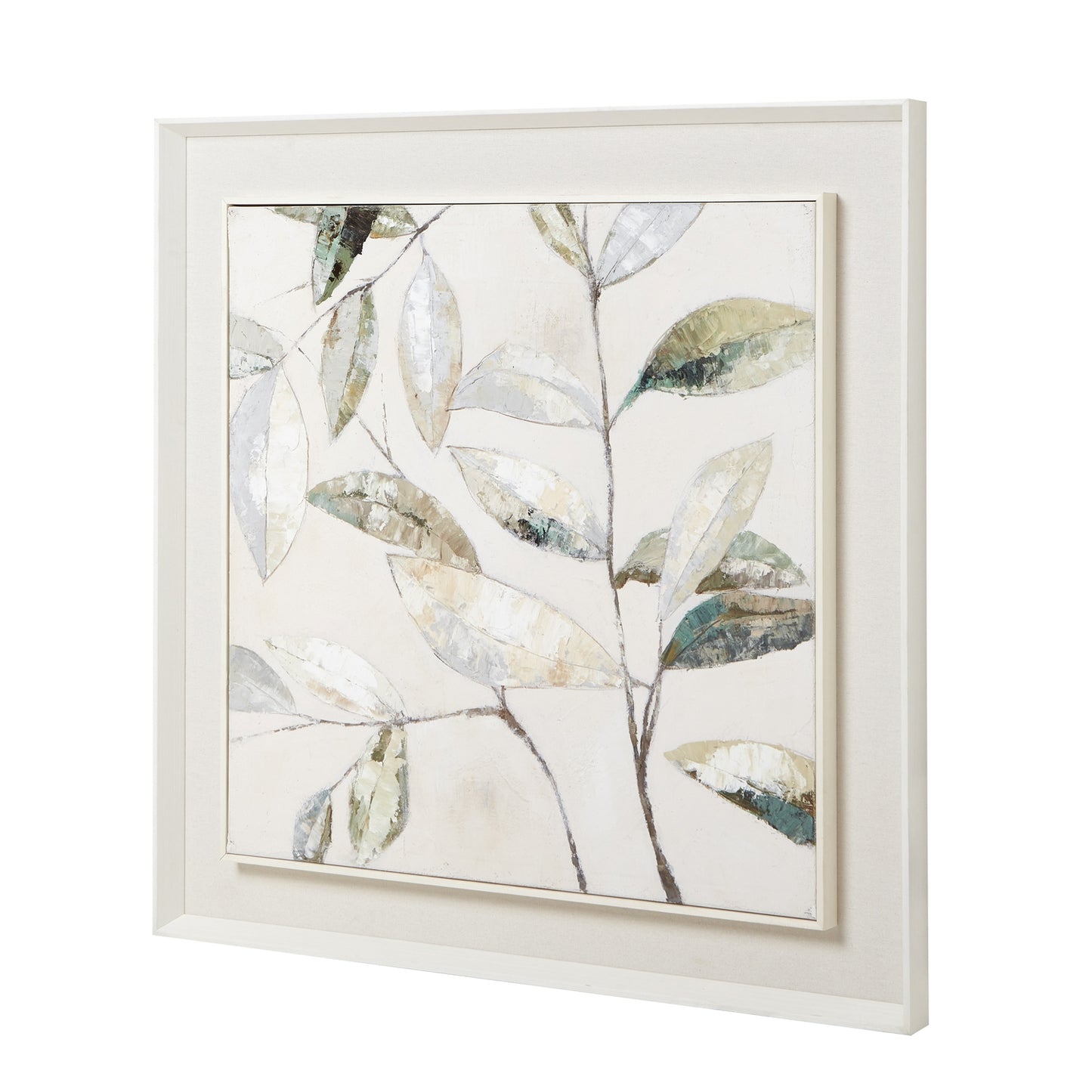 Dolce Dapple Leaf Framed Canvas Wall Art