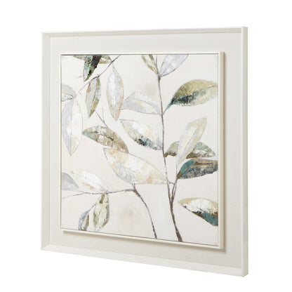 Dolce Dapple Leaf Framed Canvas Wall Art