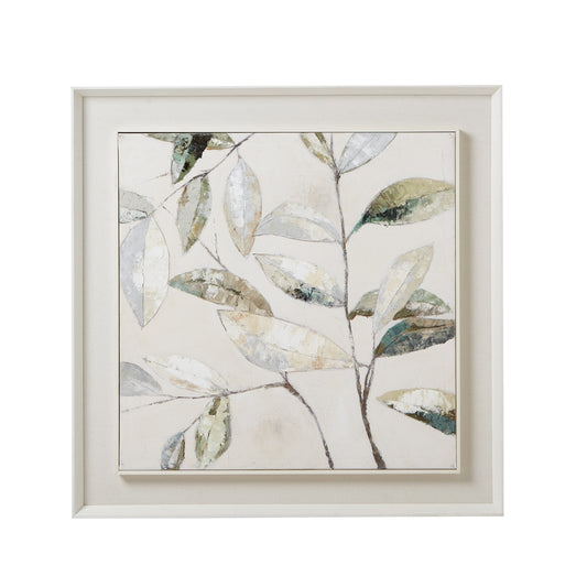 Dolce Dapple Leaf Framed Canvas Wall Art
