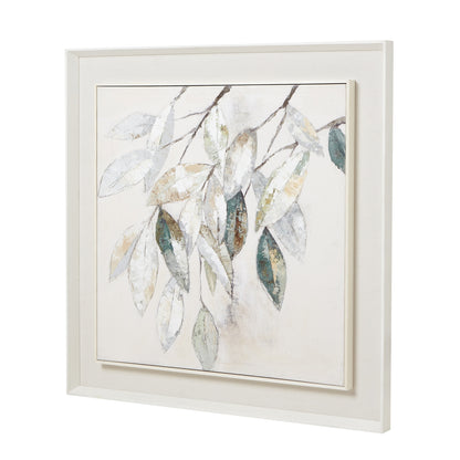 Dolce Mottle Leaf Framed Canvas Wall Art