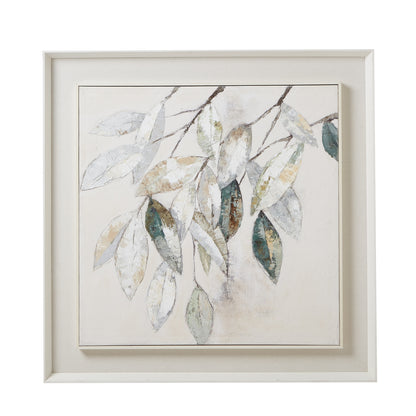 Dolce Mottle Leaf Framed Canvas Wall Art