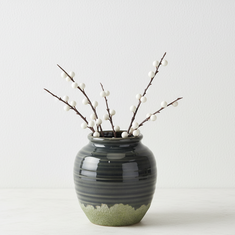 Seville Navy Squat Vase