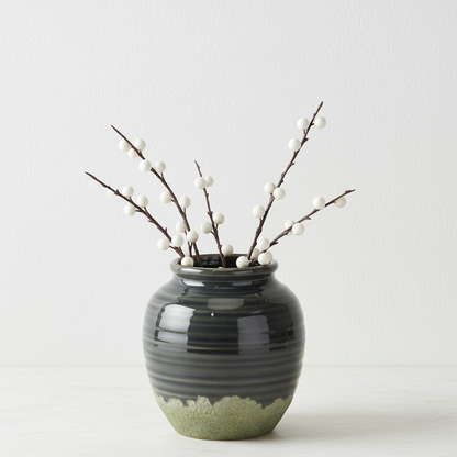 Seville Navy Squat Vase