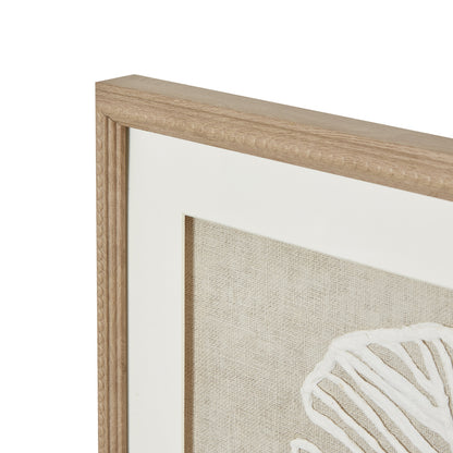 Plume White Feather Large Framed Wall Art
