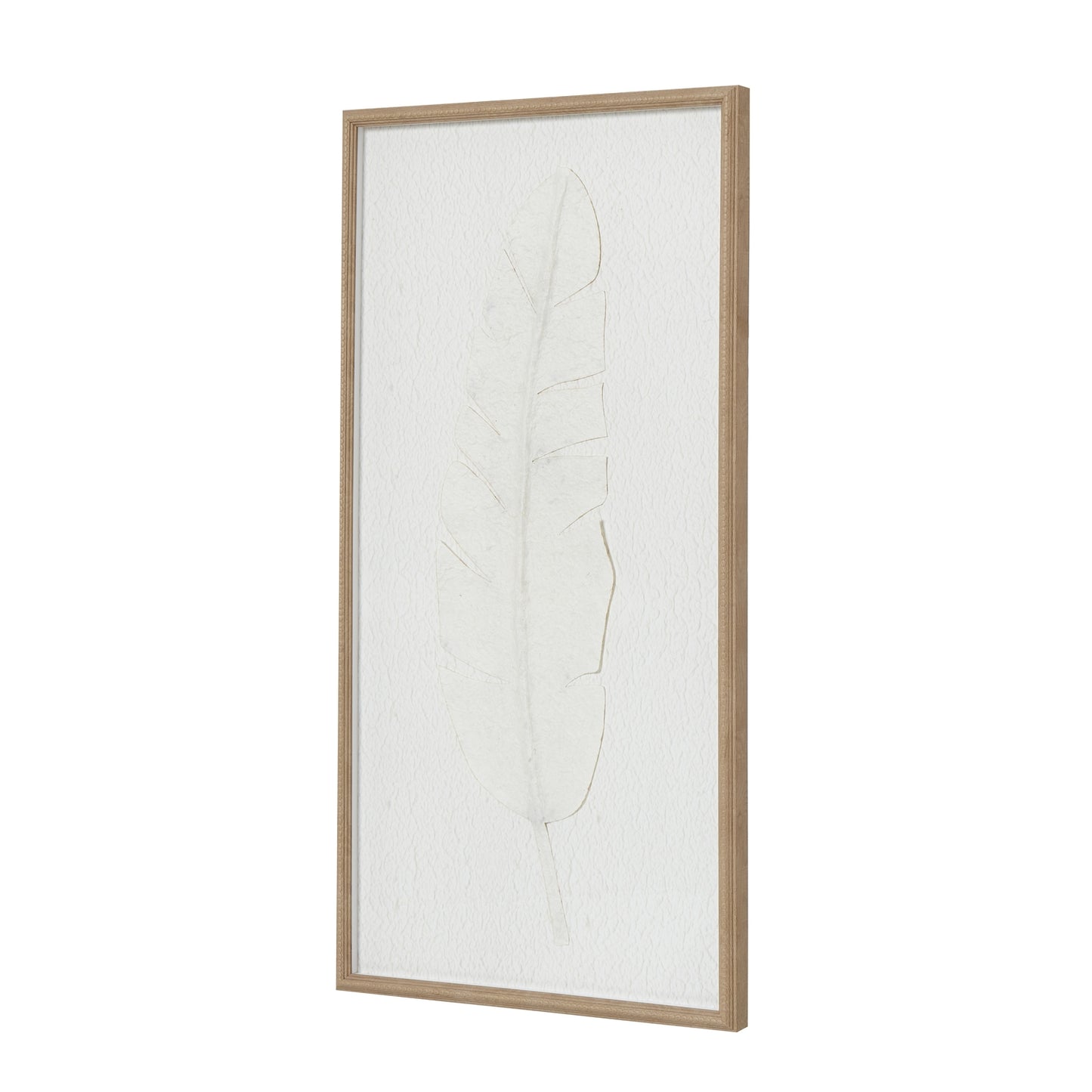 Quill White Feather Large Framed Wall Art