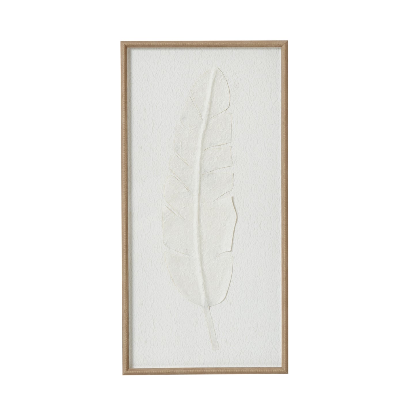 Quill White Feather Large Framed Wall Art