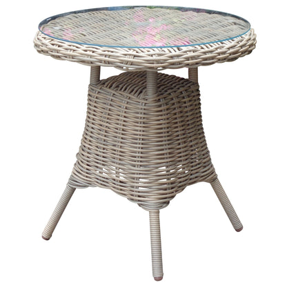 Amalfi Outdoor Bistro Table With Glass Top