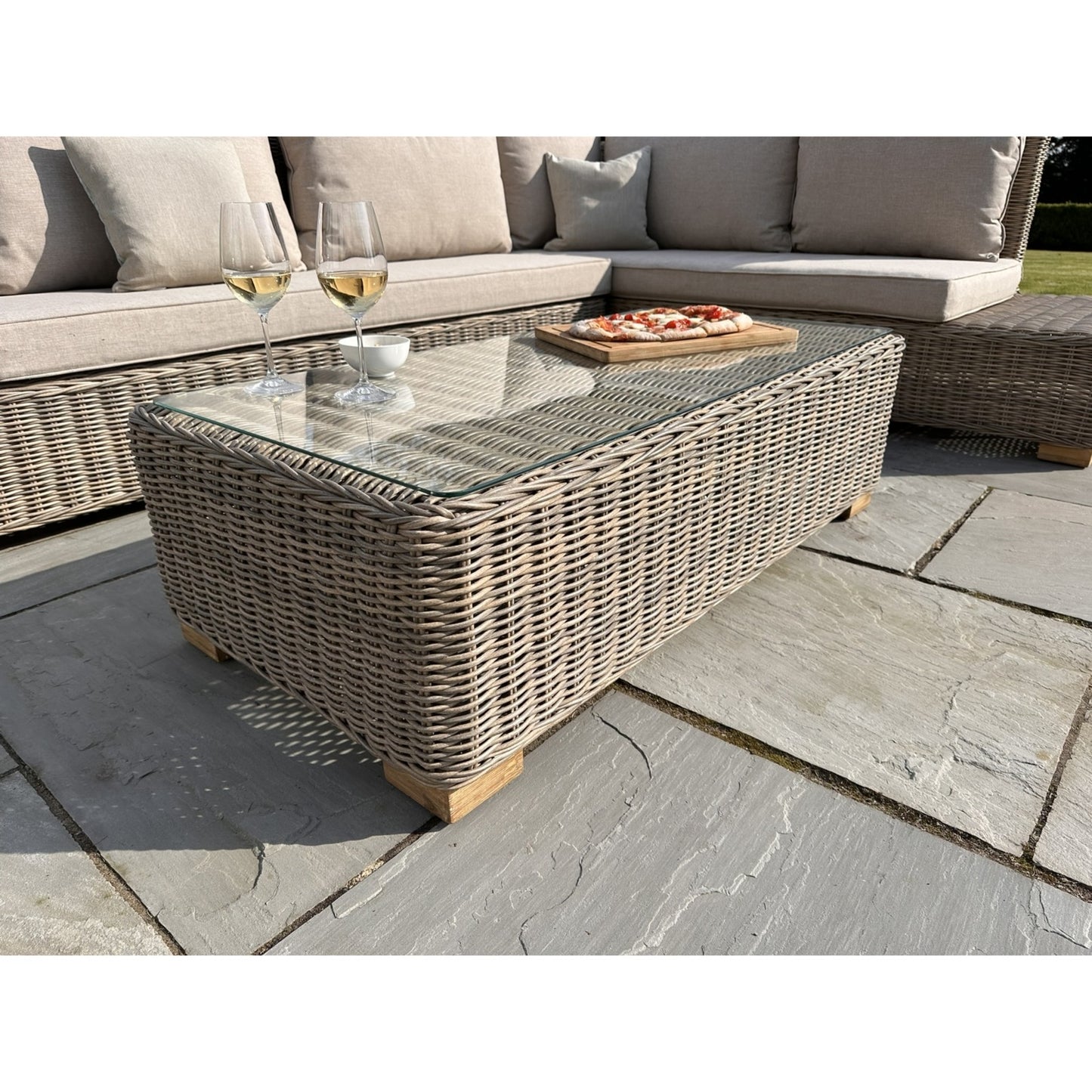 Capri Outdoor Large Corner And Coffee Table Set