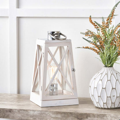 Devon Chrome Lantern Table Lamp