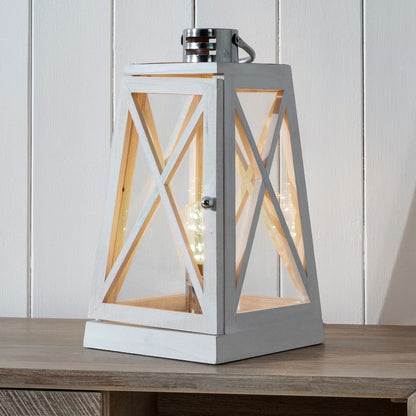 Devon Chrome Lantern Table Lamp