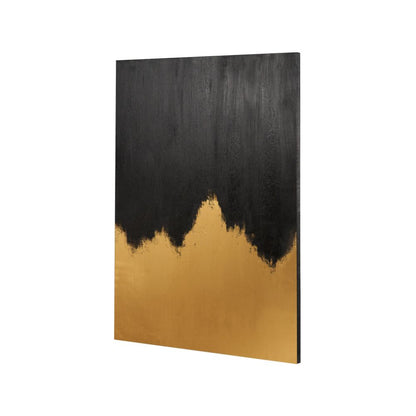 Frameless Canvas Black or White and Gold Abstract