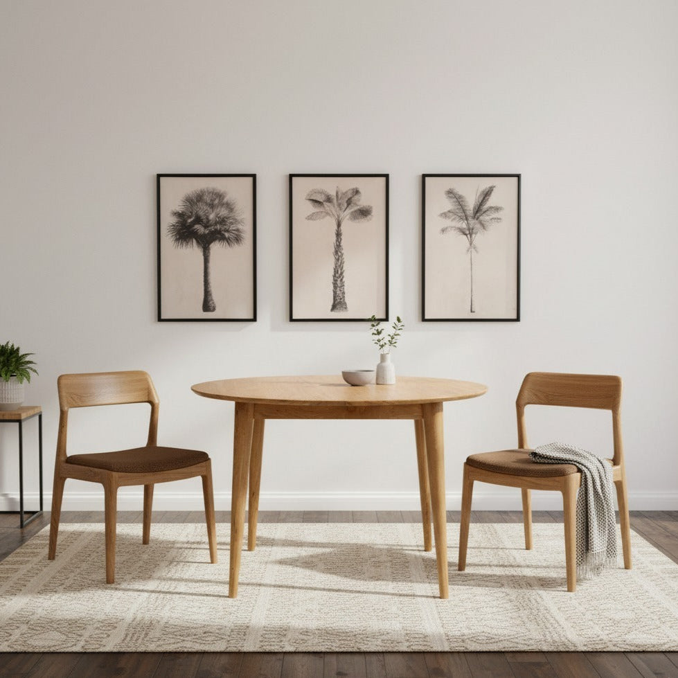 Arlo Oak Round Dining Table