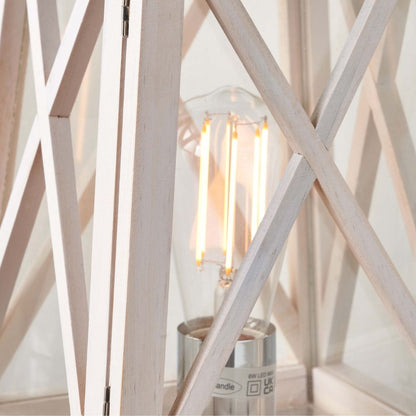 Devon Chrome Lantern Table Lamp