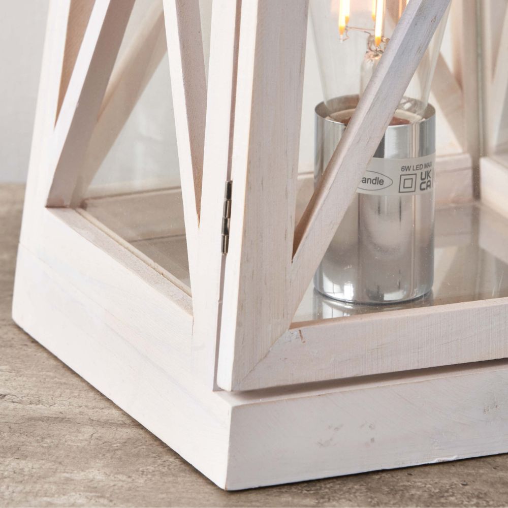 Devon Chrome Lantern Table Lamp