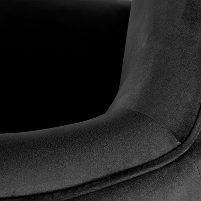 Lucca Velvet and Metal Armchair