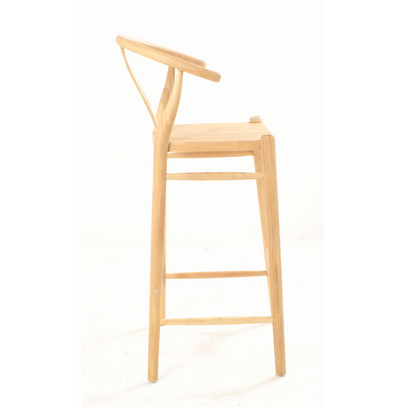 Wishbone 76cm Solid Bar Stool