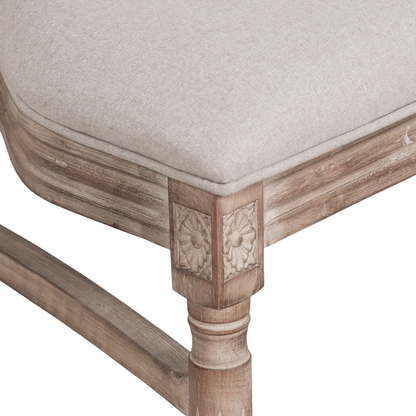 Louis Birch Wood Square Back Dining Chair