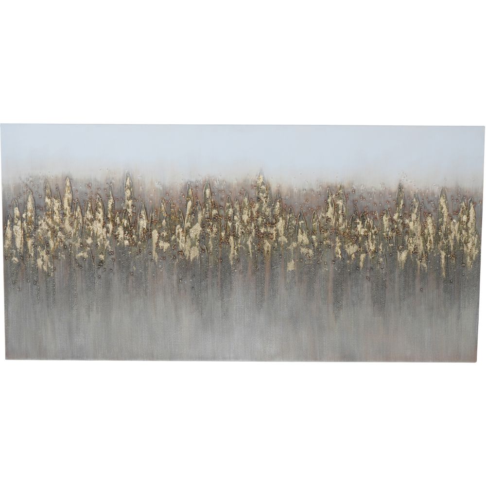 Canvas Abstract Golden Reeds Wall Art