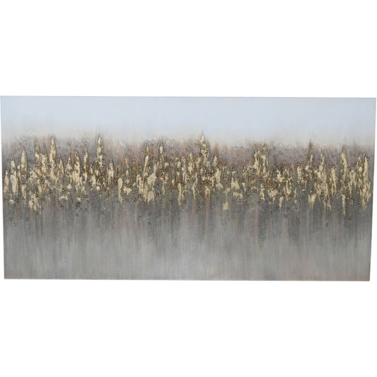 Canvas Abstract Golden Reeds Wall Art