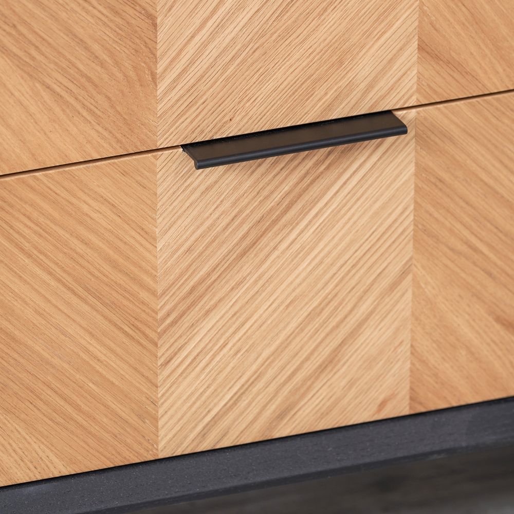Hailee Pine Wood 2 Door 3 Drawer Sideboard