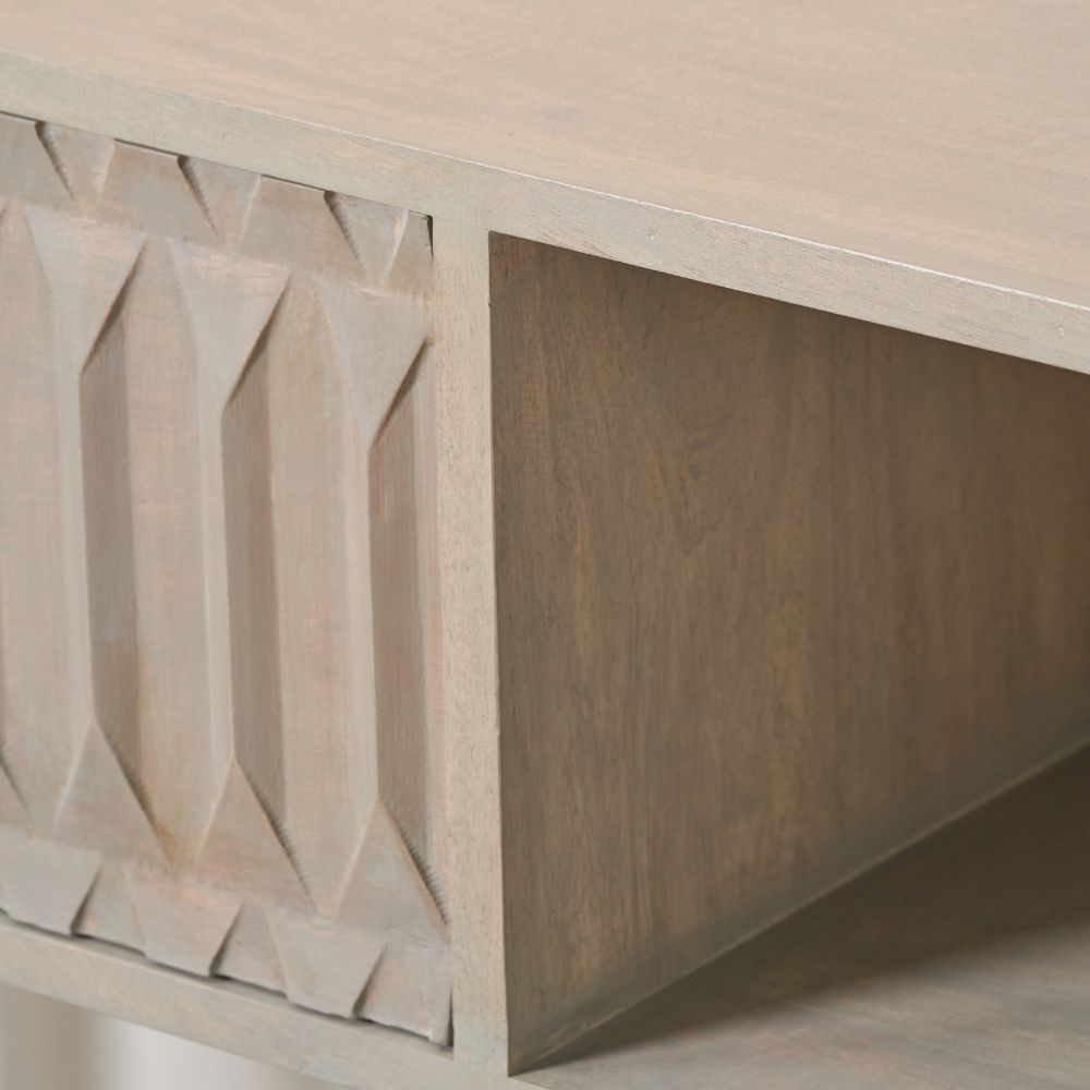 Khao Mango Wood 1 Drawer Console Table