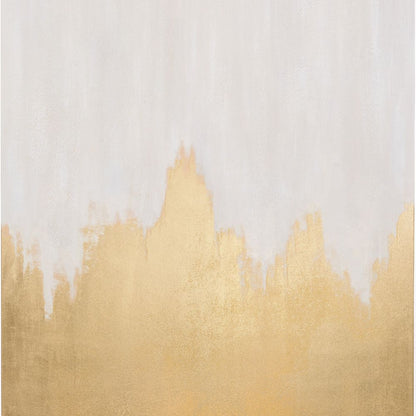 Frameless Canvas Black or White and Gold Abstract