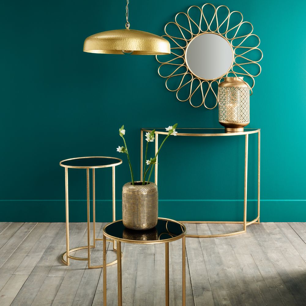 Veneziano Half Moon Console Table