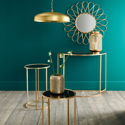 Veneziano Half Moon Console Table