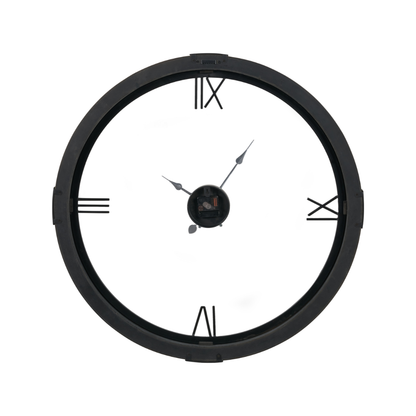Vermont Light Walnut Wood Veneer Round Wall Clock