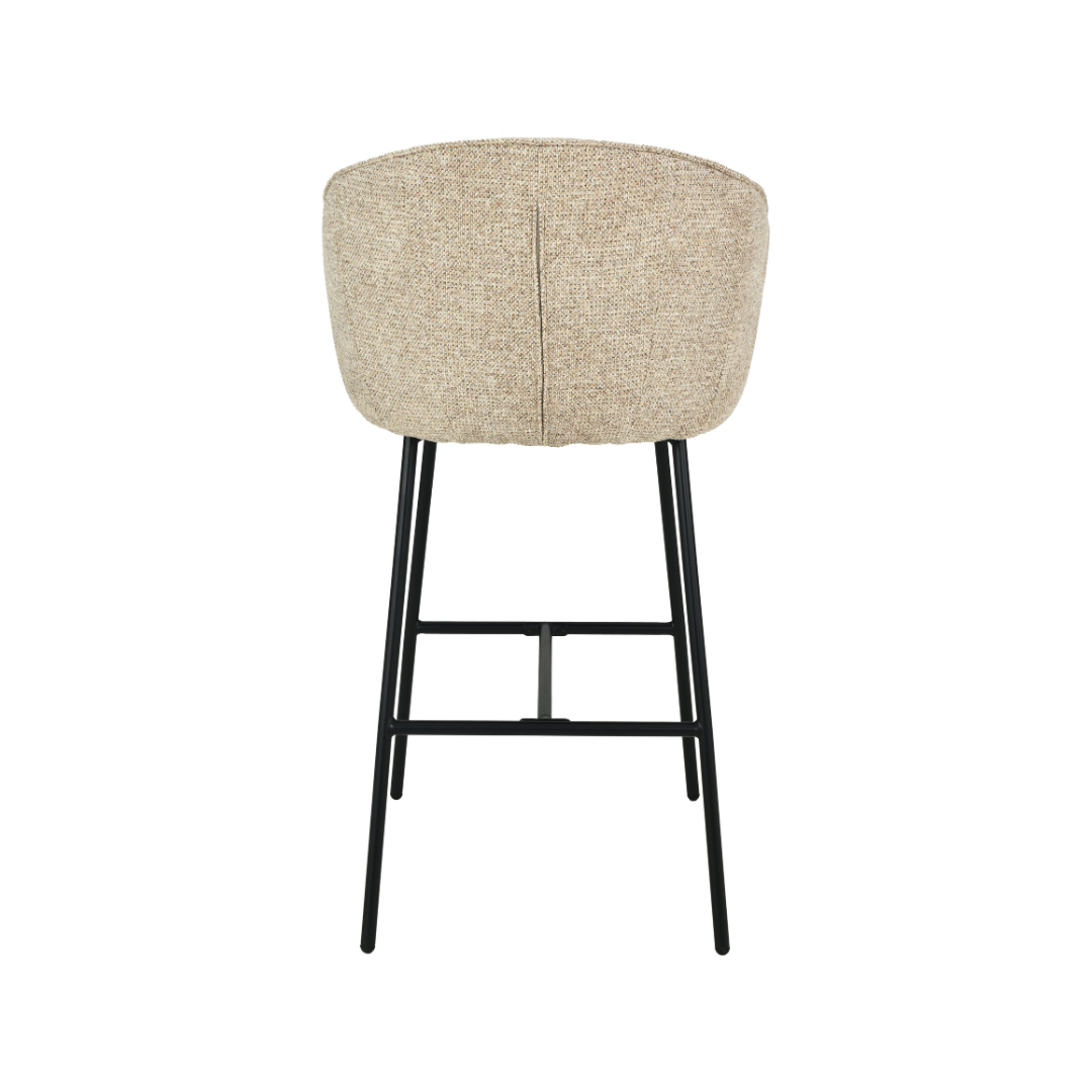 Kelsby Mocha Textured Bar Stool