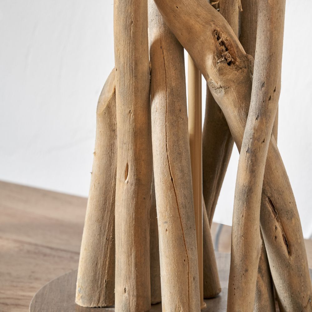 Derna Driftwood with Natural Jute Shade Table Lamp