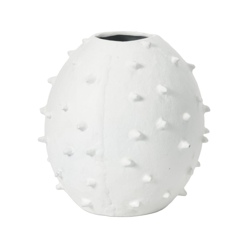 Metal Vase with Bobbles