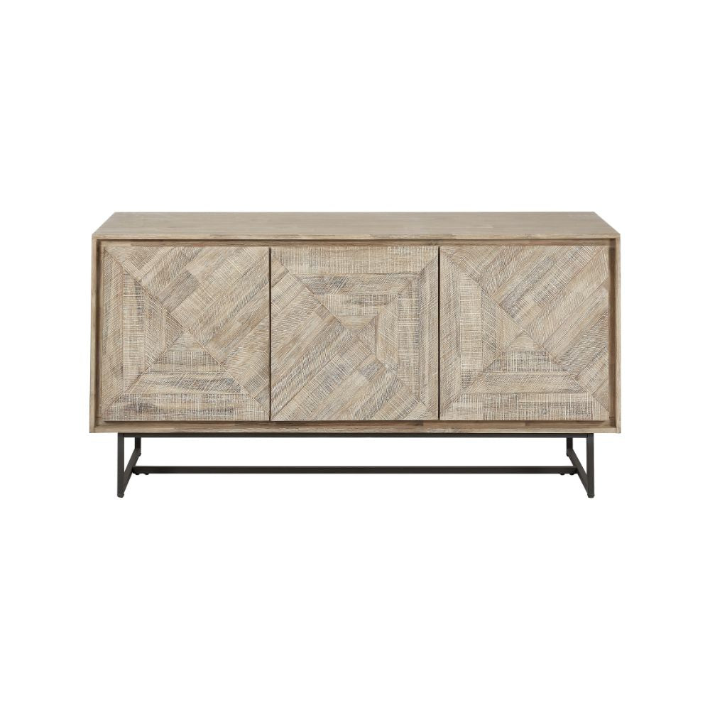 Marca Sand Wash Acacia Wood 3 Door Sideboard