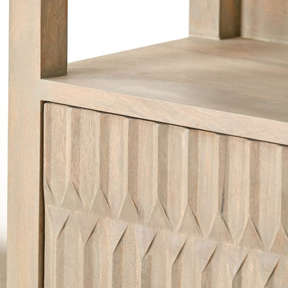 Khao Mango Wood 2 Door 6 Niche Shelf Unit