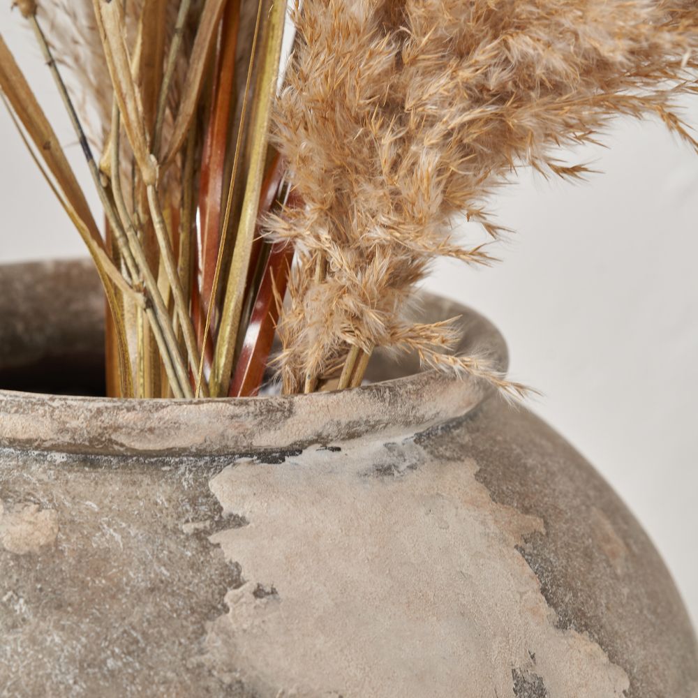 Lulia Stoneware Antique Finish Urn Vase