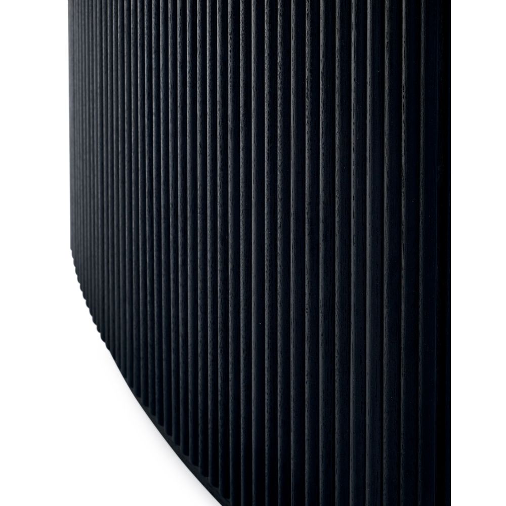 Louis Fluted 1.8m Extendable Dining Table Black