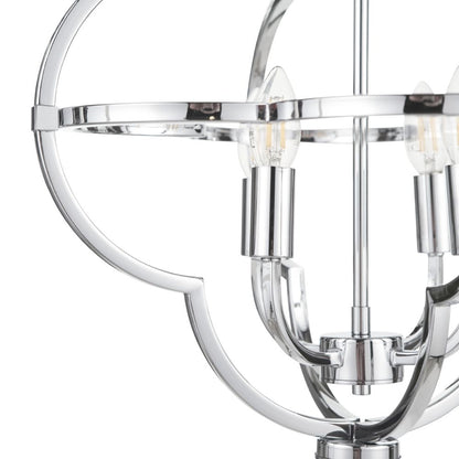 Amine 4 Light Fleur De Lys Pendant
