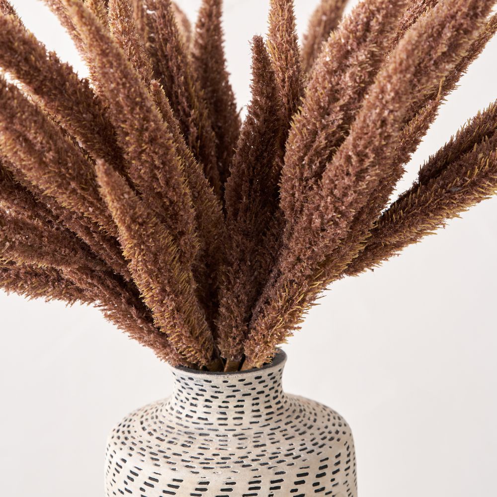 Mulberry Brown Foxtail Hand-Tied 3 Stem Bundle Pack of 6