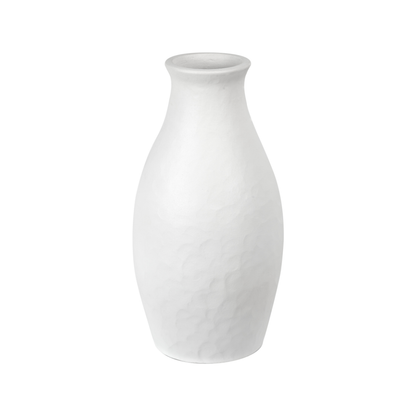 Eirene White Textured Stoneware Vase