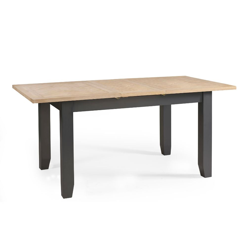 Bordeaux 1.4m Dark Grey Extendable Dining Table