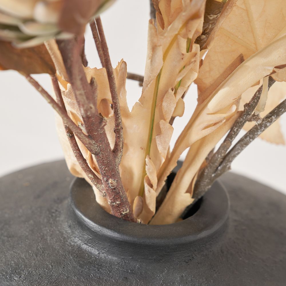Fibrestone Black Decorative Vase