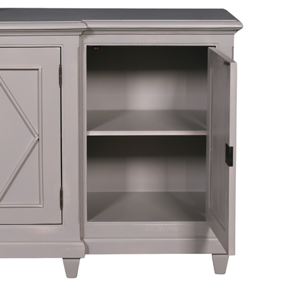 Elden Distressed Grey Mahogany Classical Sideboard
