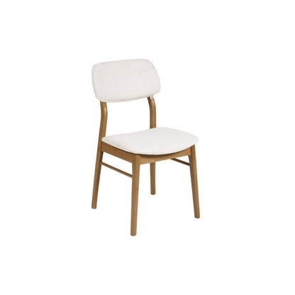 Theia White Boucle Upholstered Dining Chairs (Set of 2 )