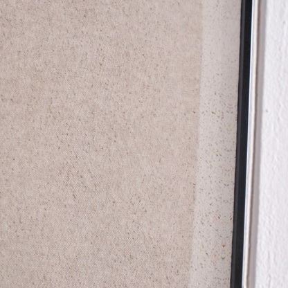 Canvas Natural and Black with Ovals Design and Black Frame