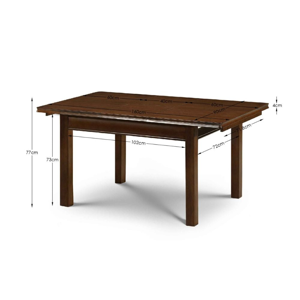 Canterbury 1.2m Extendable Dining Table