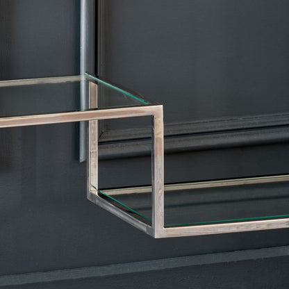 Aleandra Glass Console Table