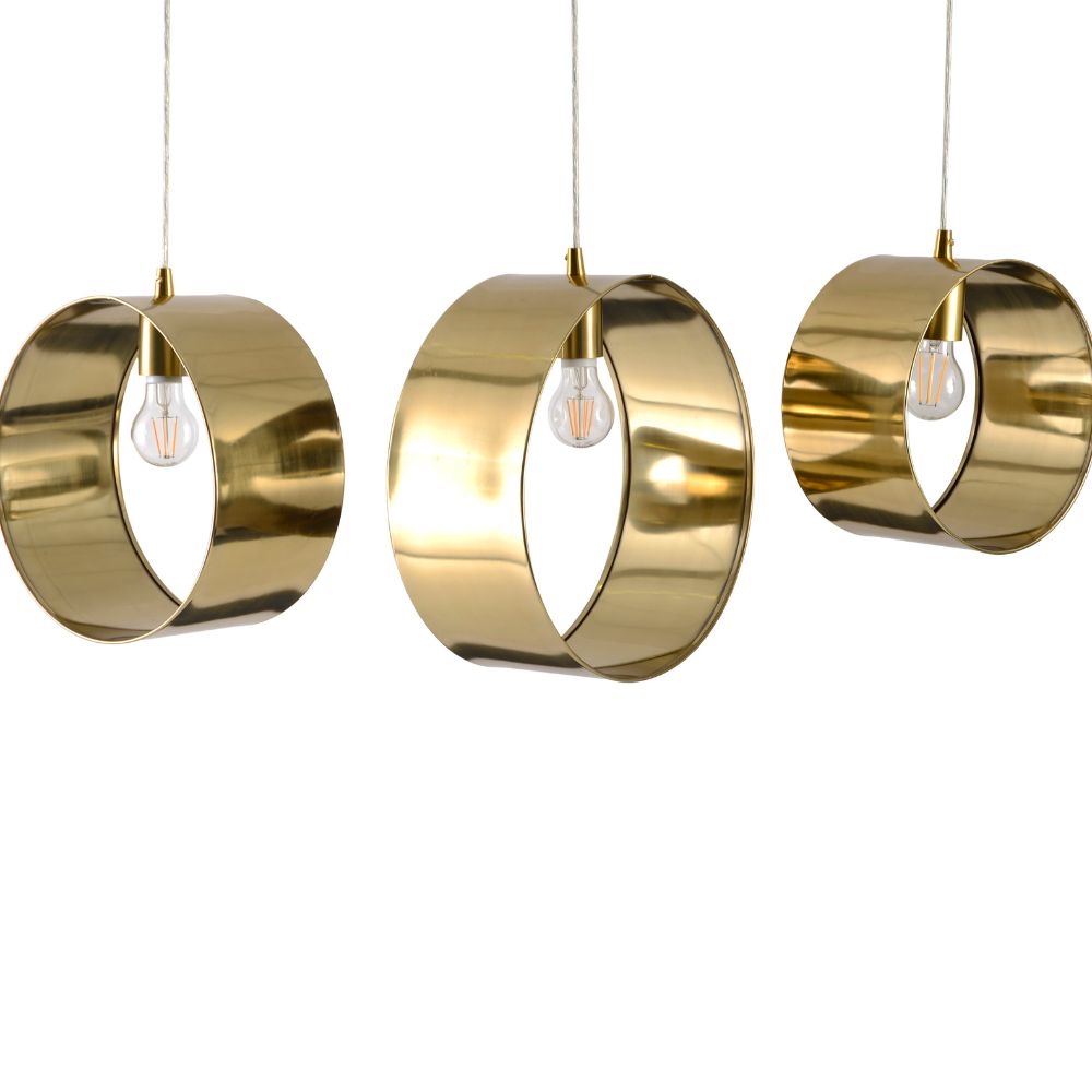 Ara Gold Ring Pendants (Set Of 3)