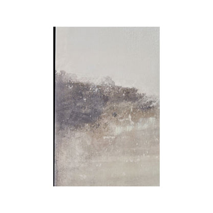 Abstract Canvas Grey and White with Black Frame
